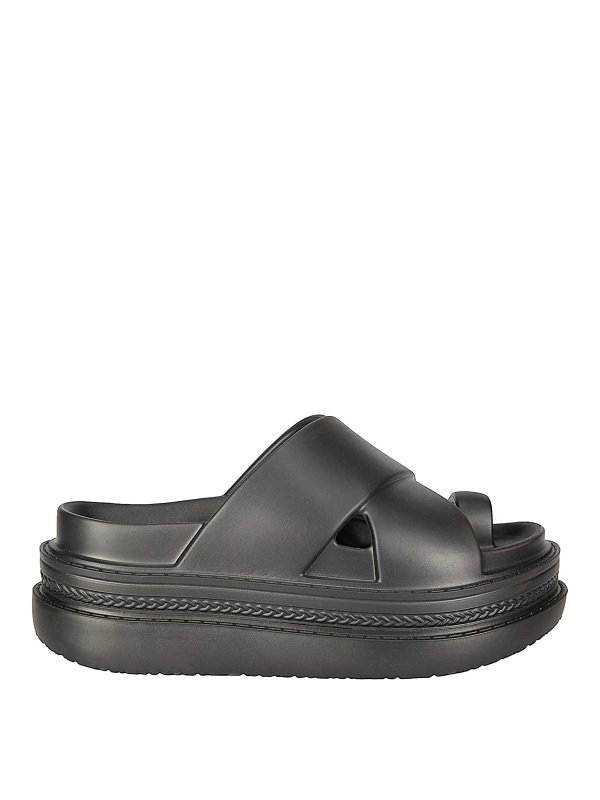 Sacai: Mules - Mules - Schwarz