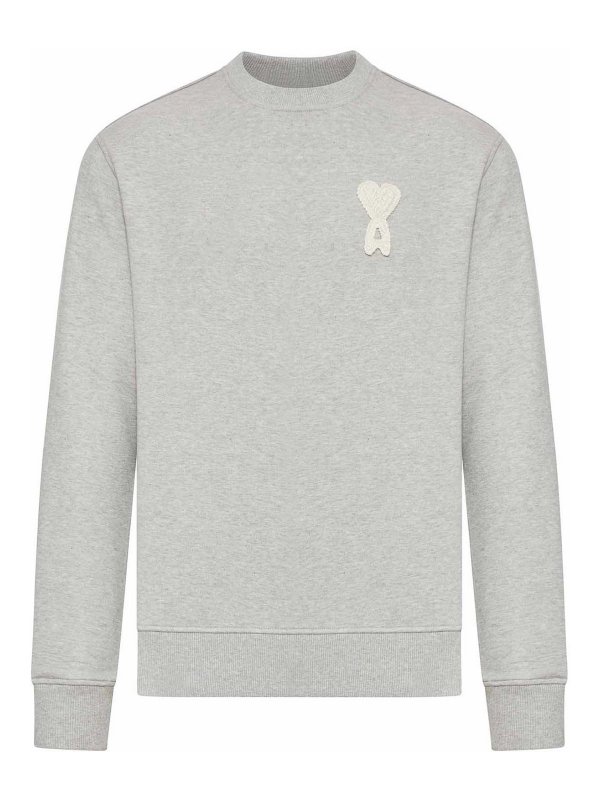 AMI PARIS: スウェット＆セーター - スウェットシャツ/セーター - グレー