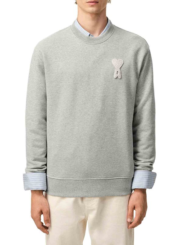 The Best Shops AMI PARIS: スウェット＆セーター - スウェットシャツ/セーター - グレー