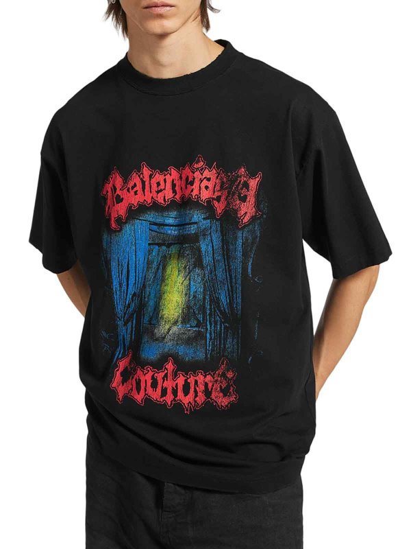 Salon De Couture Medium Fit T-Shirt In Black Replica 
online: BALENCIAGA