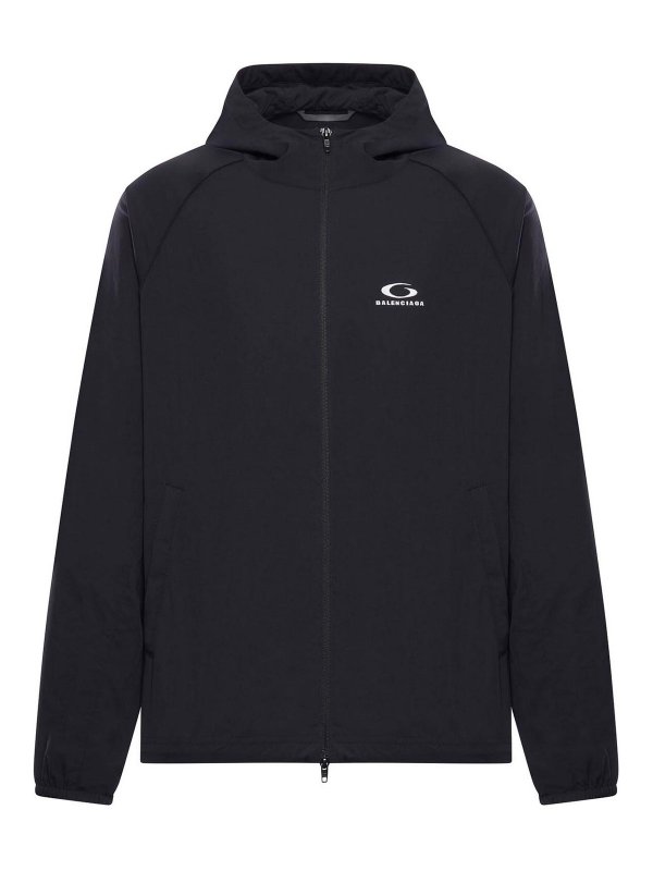 BALENCIAGA: casual jackets - Technical Fabric Zip-Up Jacket