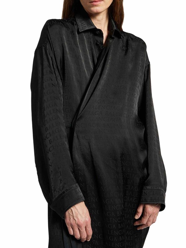 BALENCIAGA buy online 膝丈ドレス - 黒