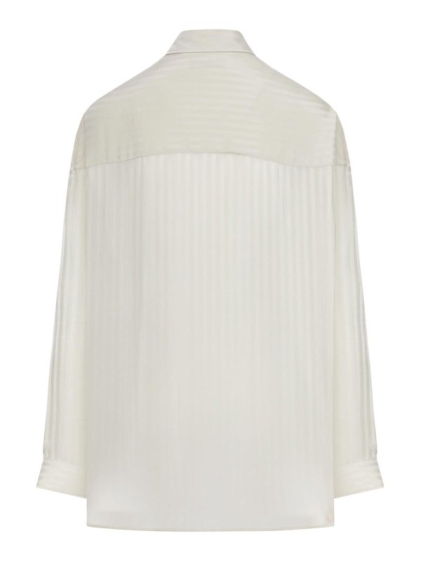 BALENCIAGA: shirts online - Tone-On-Tone Striped Shirt