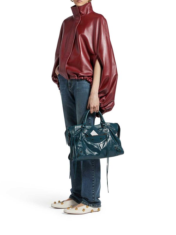 BALENCIAGA: レザーコート online - レザーコート - 赤