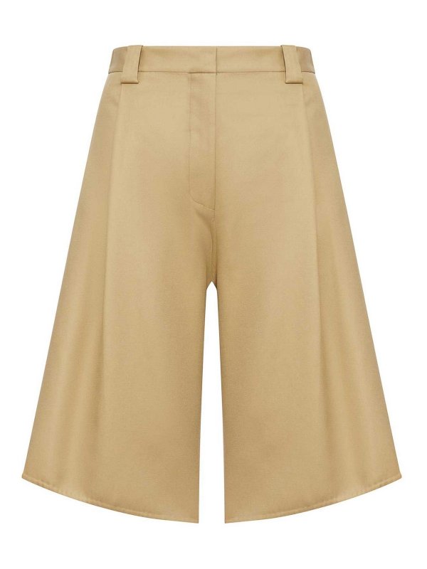 BALENCIAGA: Trousers Shorts - Tulip-Shaped Cotton Bermuda Shorts