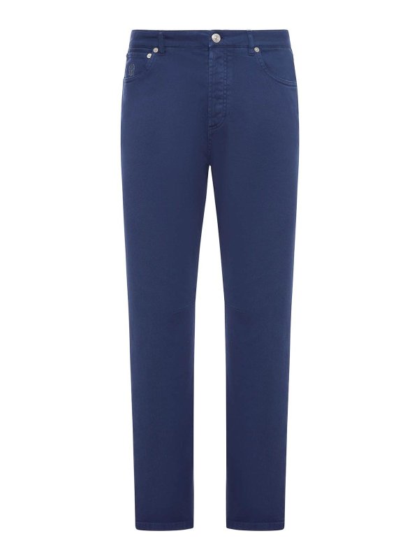 BRUNELLO CUCINELLI: ストレートジーンズ - ストレートジーンズ - ブルー