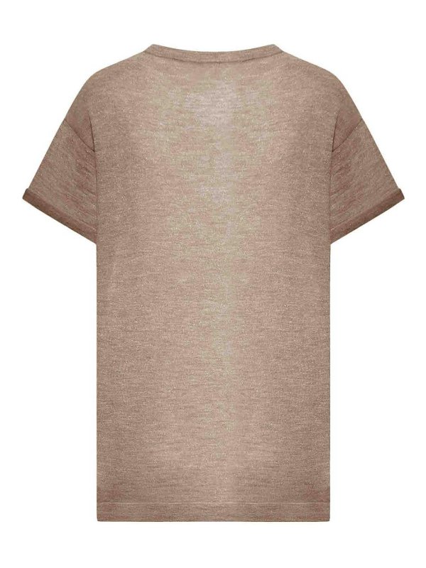 BRUNELLO CUCINELLI: クルーネック online - クルーネック - ヌードカラー