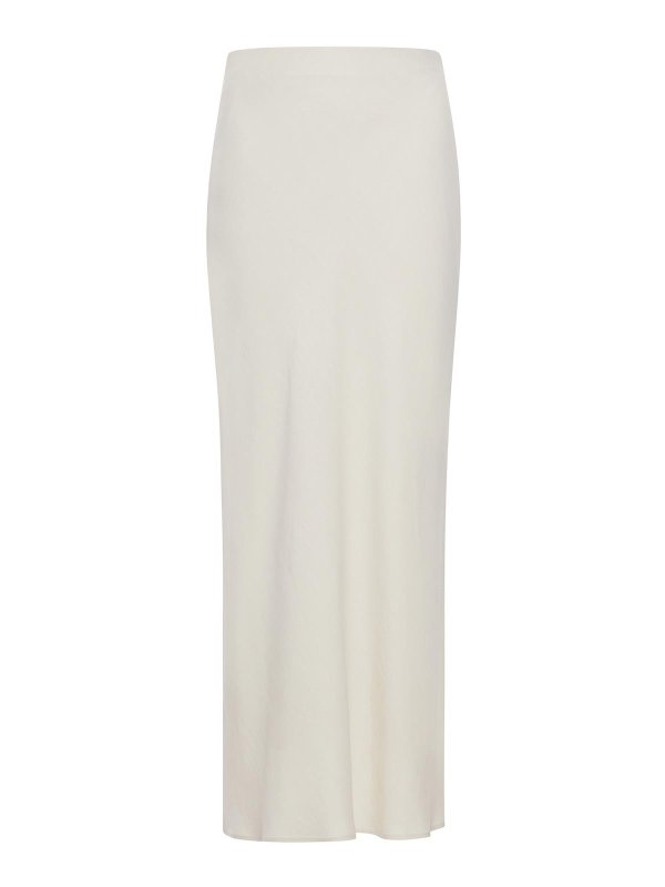 BRUNELLO CUCINELLI: Knielange und Midi Röcke - Midirock - Weiß