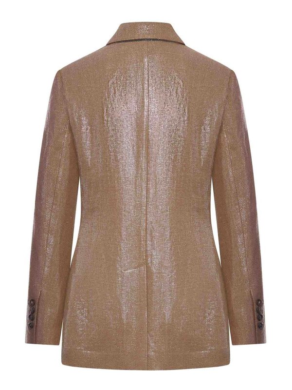 BRUNELLO CUCINELLI: Blazer online - Blazer - Braun