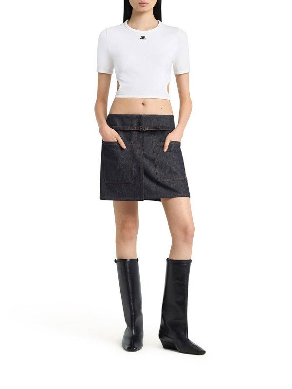 Courreges: Tシャツ online - Tシャツ - 白