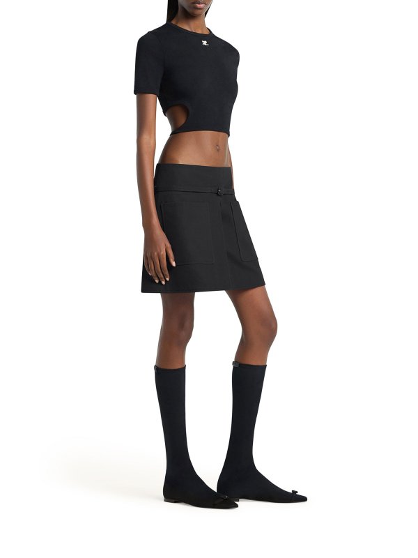 T-Shirt - Noir Replica 
online: Courreges