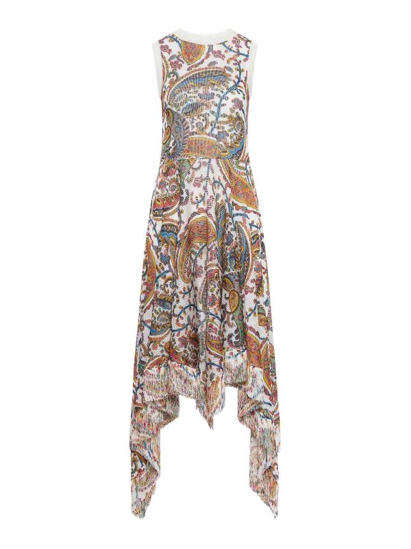 ETRO: ニーレングスドレス - 膝丈ドレス - マルチカラー