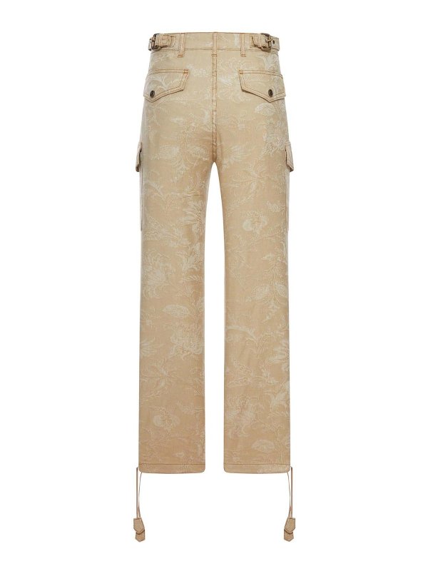 ETRO: casual trousers online - Jacquard Cargo Trousers