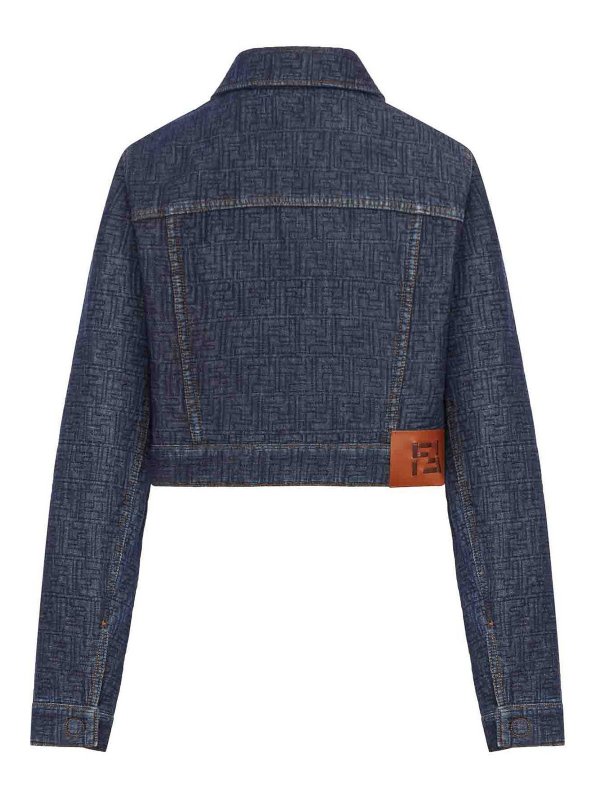 FENDI: denim jacket online - Ff Denim Jacket