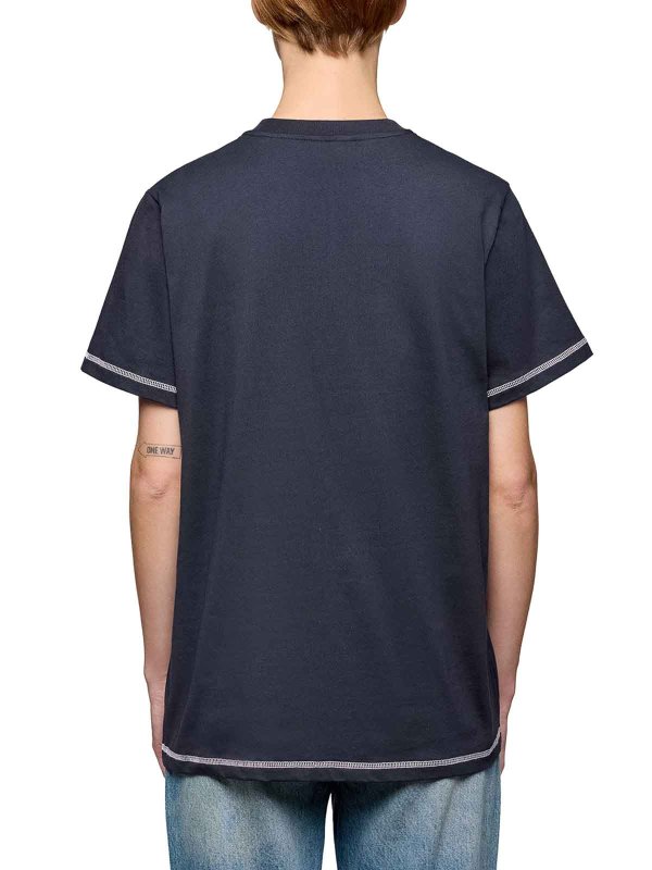 T-Shirt With Logo And Graphic Print Replica 
online: GANNI