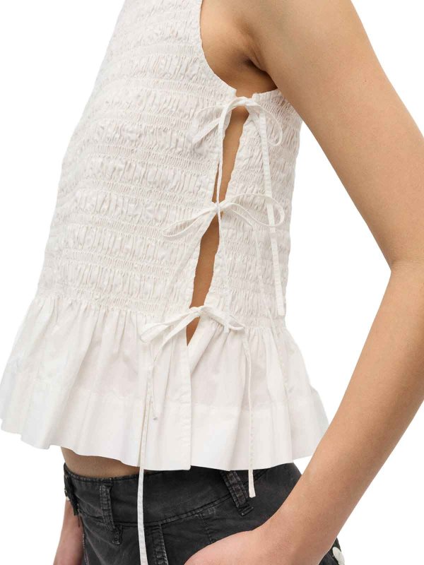 GANNI buy online Top - Weiß