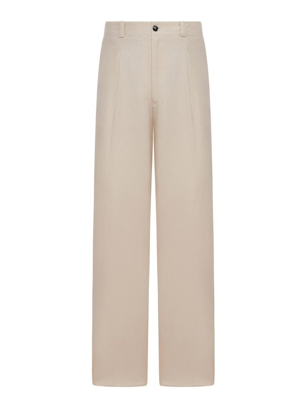 GIORGIO ARMANI: Pantalones casual - Pantalón Casual - Gris