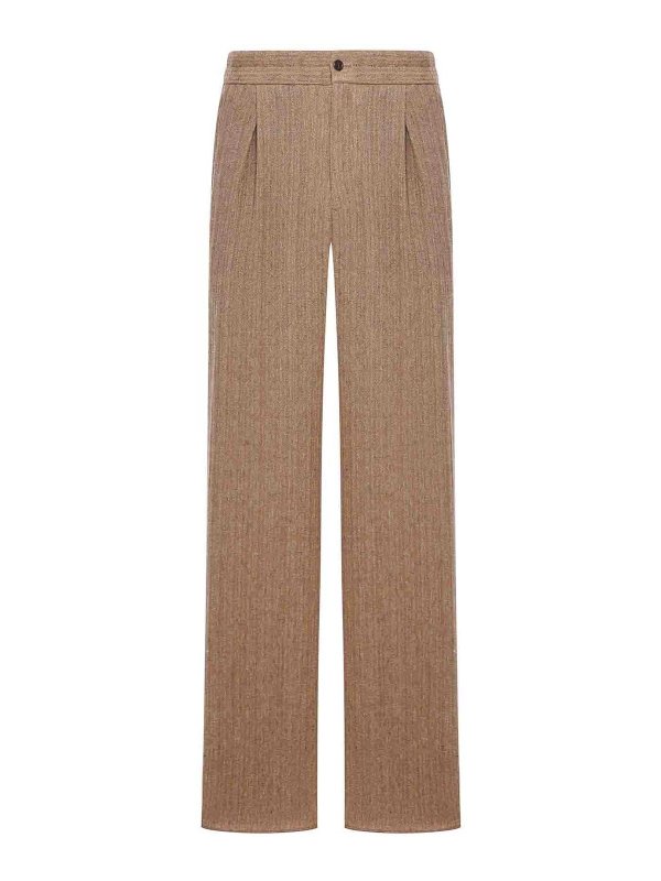 GIORGIO ARMANI: pantaloni casual - Pantaloni Monoplissettati