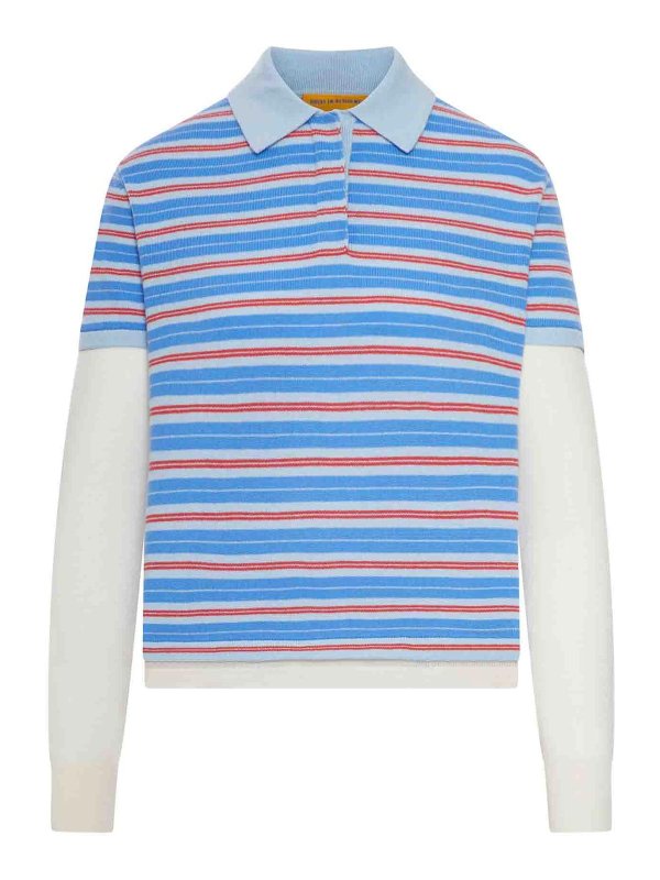 GUEST IN RESIDENCE: polo shirts - Cashmere Layered Rugby Polo
