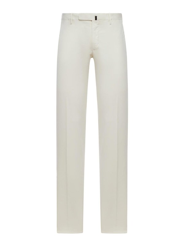 INCOTEX: カジュアルトラウザー - カジュアルパンツ - 白