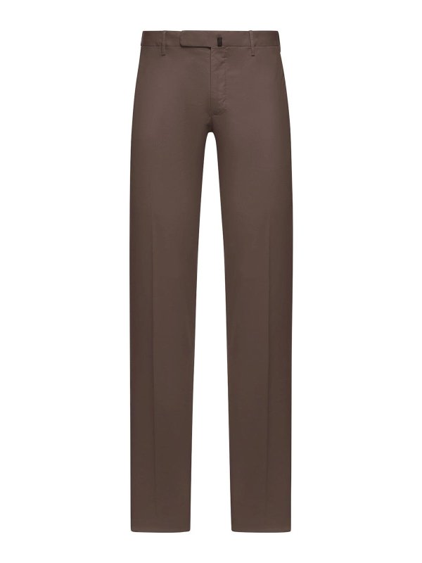 INCOTEX: カジュアルトラウザー - カジュアルパンツ - ブラウン