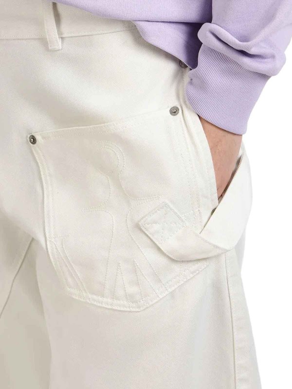 Jean Droit - Blanc shop online: J.W. ANDERSON