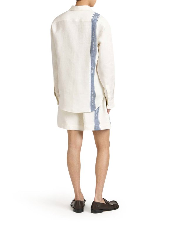 The Best Shops J.W. ANDERSON: shirts - Long-Sleeved Linen Shirt