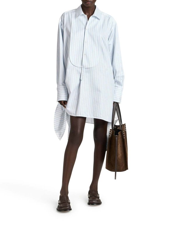 J.W. ANDERSON: Robe longueur genou online - Robe Au Genou - Bleu Clair