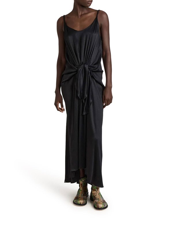 J.W. ANDERSON: Maxi robe online - Maxi Robe - Noir