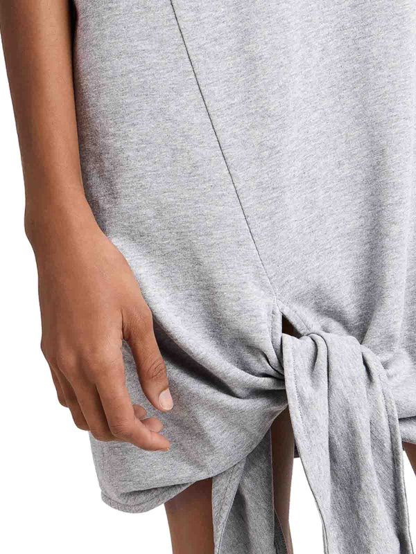 J.W. ANDERSON buy online Knotted Hem Dress In Medium Grey Mlange