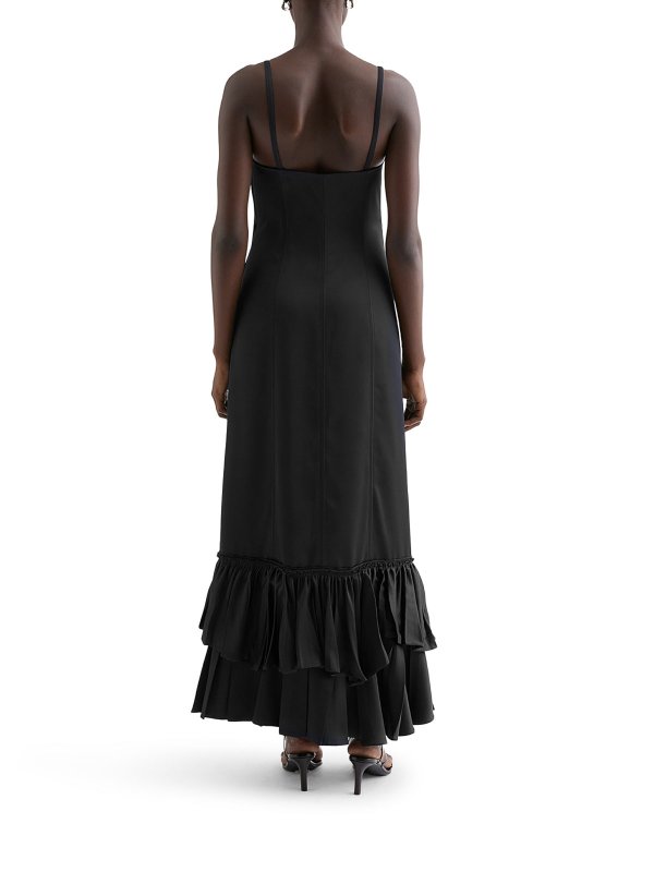 The Best Shops JIL SANDER: Knielange Kleider - Knielanges Kleid - Schwarz