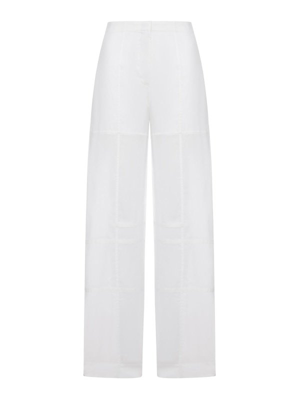 JIL SANDER: Casual Hosen - Casual Hose - Weiß