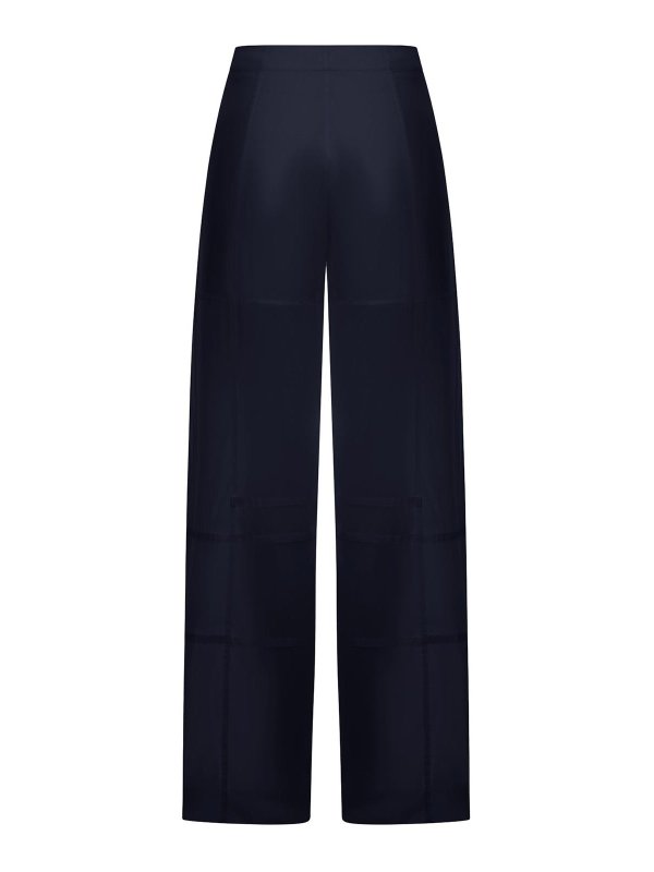 JIL SANDER: casual trousers online - Cotton Palazzo Trousers