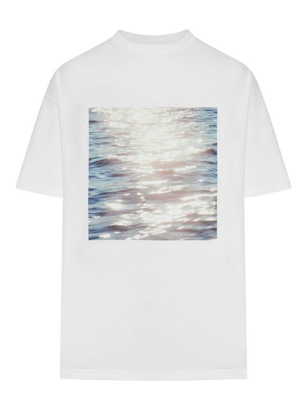 JIL SANDER: Camisetas - Camiseta - Color Carne Y Neutral