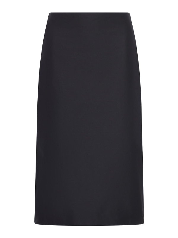 JIL SANDER: Knielange und Midi Röcke - Midirock - Schwarz