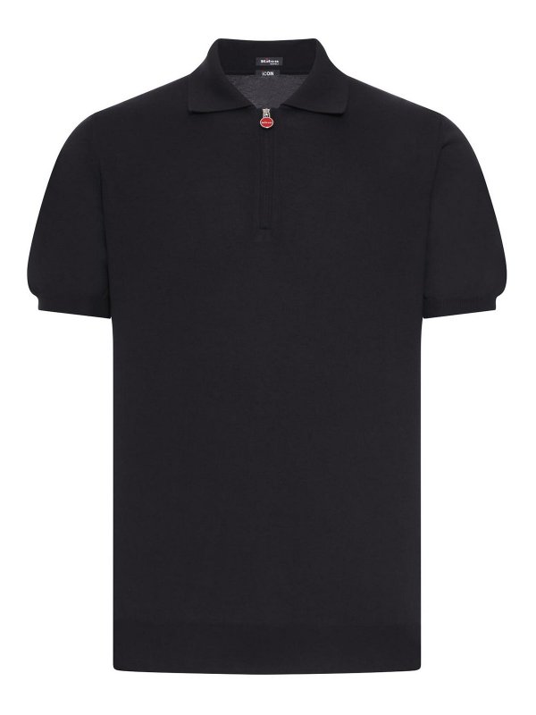 KITON: polo - Polo in maglia di cotone tinta unita