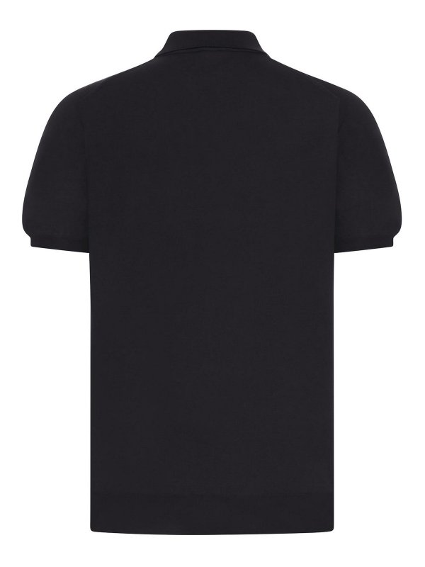 KITON: polo online - Polo in maglia di cotone tinta unita