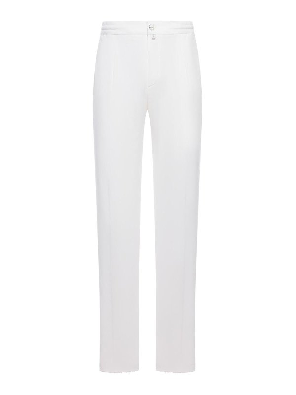 KITON: Jeans Rectos - Vaqueros Rectos - Blanco