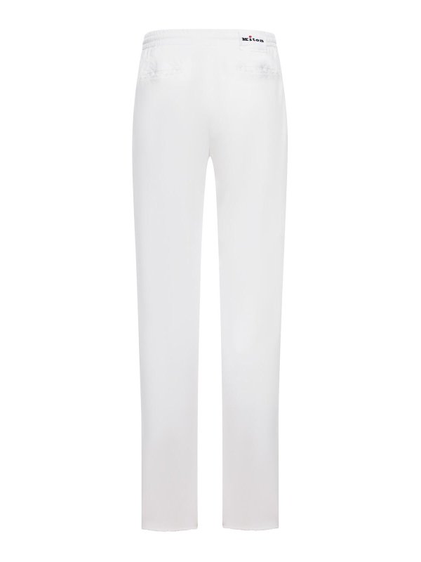 KITON: Jeans Rectos online - Vaqueros Rectos - Blanco