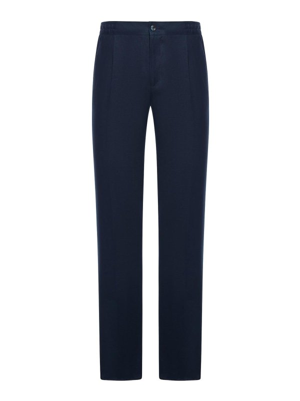 KITON: Jeans Rectos - Vaqueros Rectos - Azul