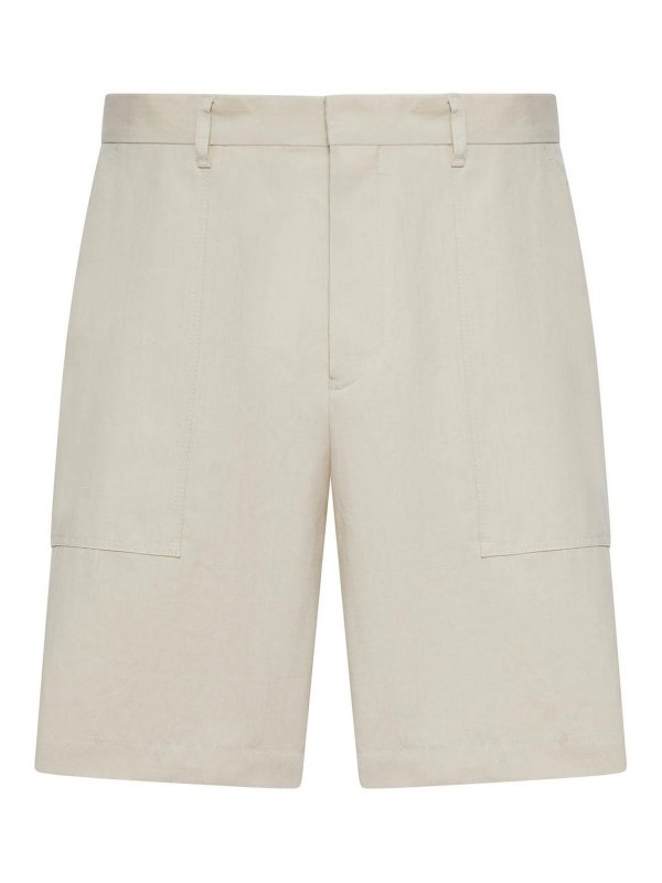 LARDINI: トラウザーショーツ - ショートパンツ - ヌードカラー