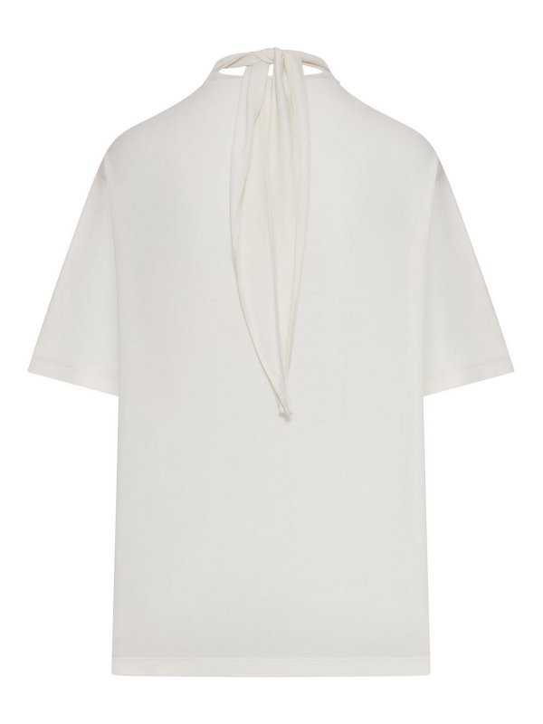 LEMAIRE: t-shirt online - T-shirt con sciarpa in jersey