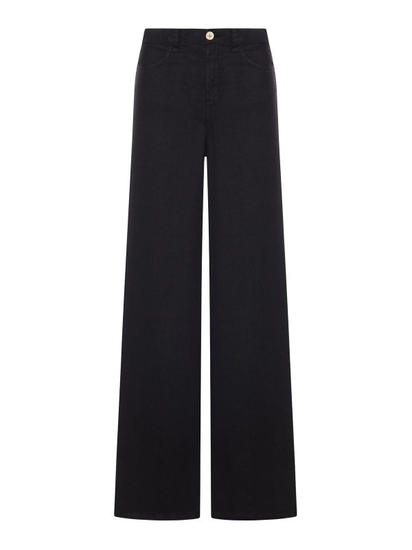 LOIS: jeans dritti, a sigaretta - Pantaloni Marlene in cotone nero