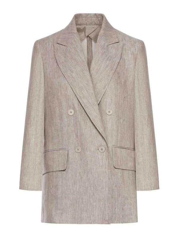 Max Mara: blazers - Olimpia Double-Breasted Blazer