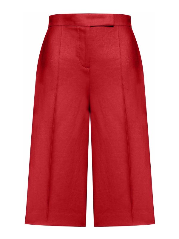 Max Mara: Shorts - Shorts - Rojo