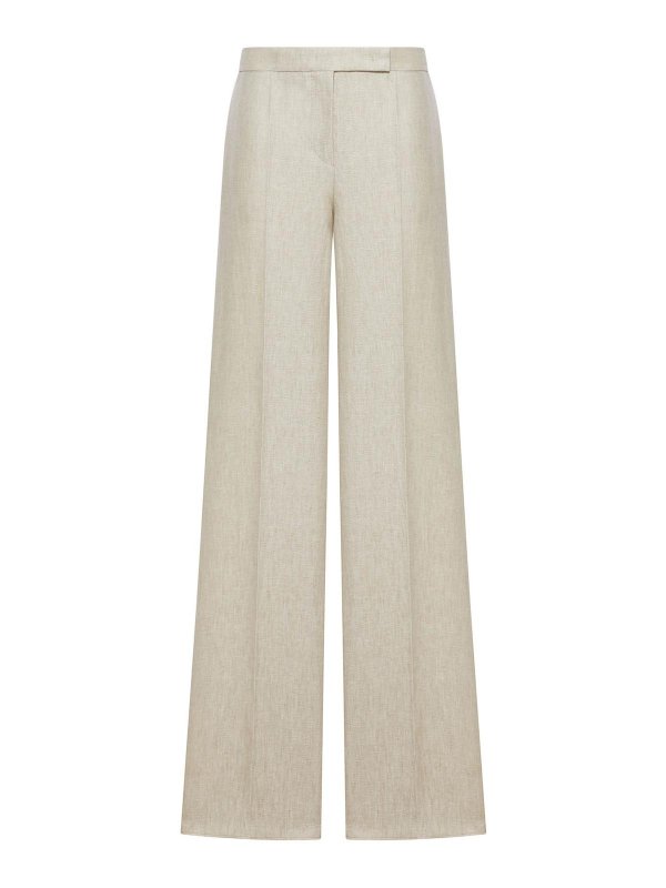 Max Mara: Pantalones casual - Pantalón Casual - Marrón