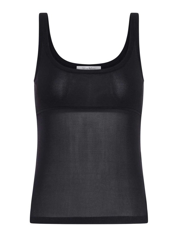 Max Mara: Tops und Tank Tops - Top - Schwarz