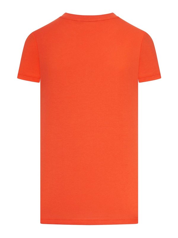 Max Mara: t-shirts online - Jersey T-Shirt With Embroidered Logo