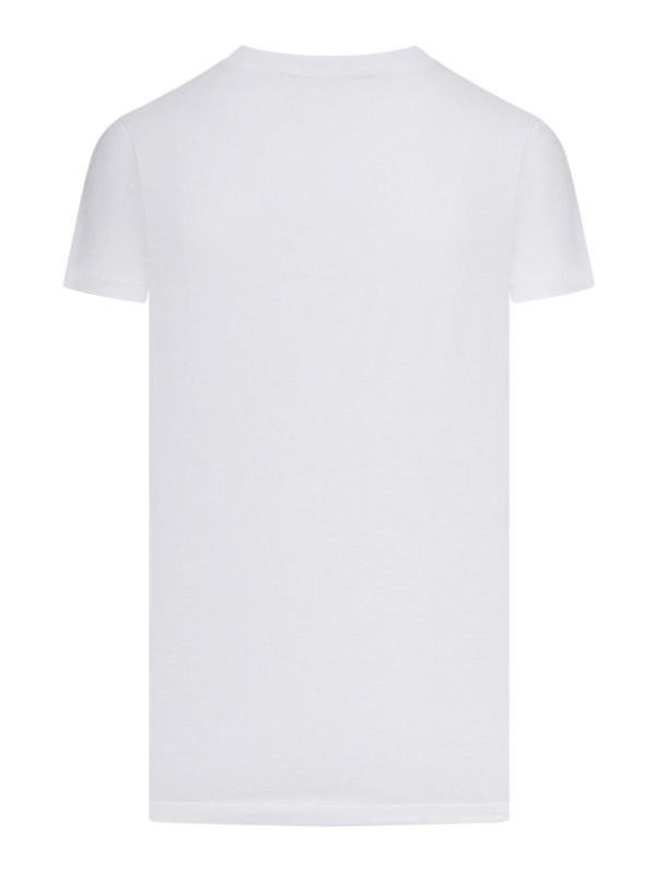 Max Mara: t-shirts online - Cotton Jersey T-Shirt With Print