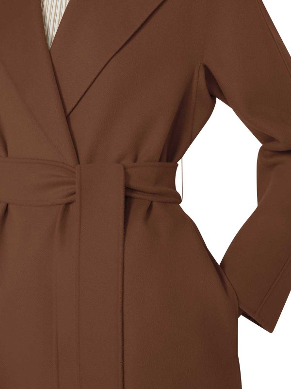膝丈コート - ブラウン shop online: Max Mara